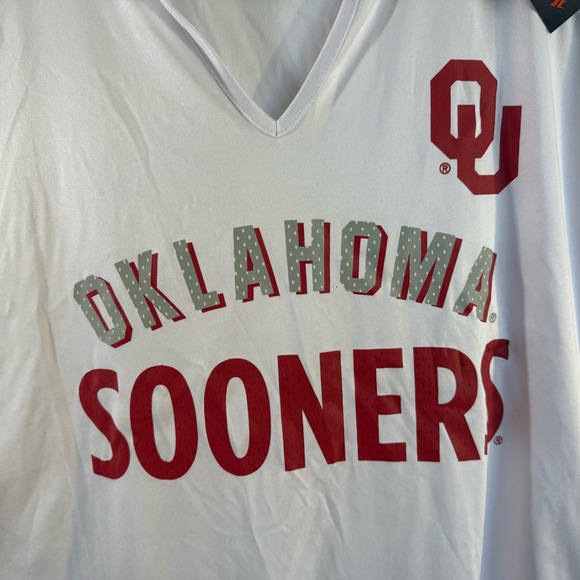 Fanatics Red and White Oklahoma Sooners Lightweight Jersey Sz 2X Gameday NWT - Picture 3 of 7
